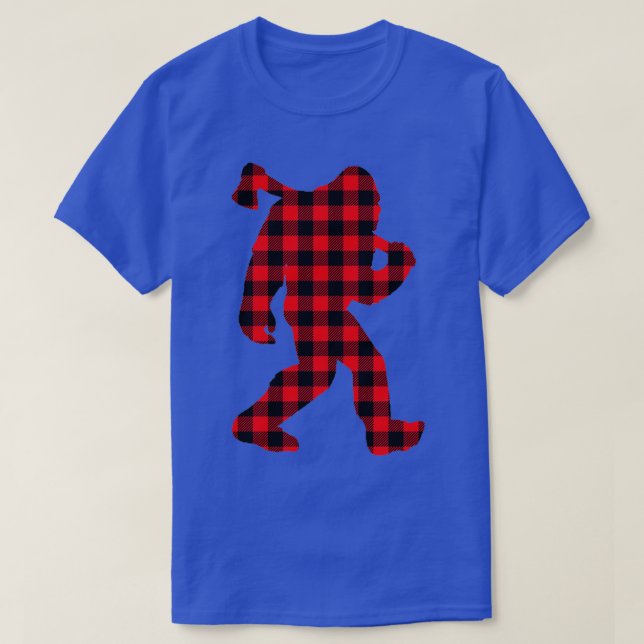 Plaid Bigfoot T-Shirt (Design Front)