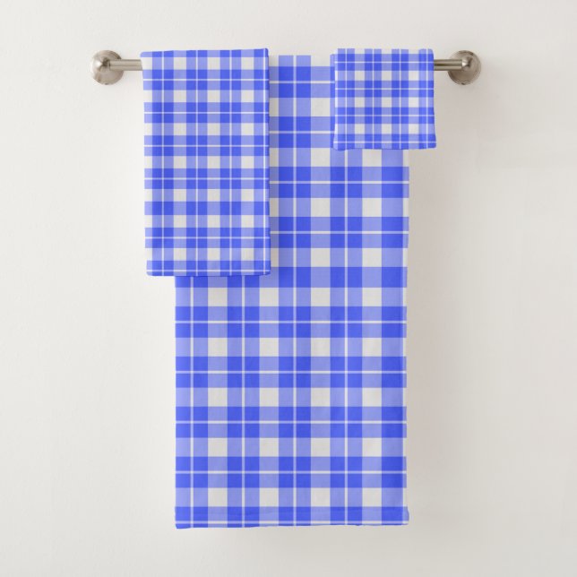 Plaid bleu et blanc (En situation)