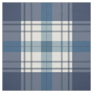 plaid blue fabric