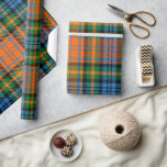 Plaid Blue Orange Green Rustic Tartan Wrapping Paper<br><div class="desc">Complete your gifting needs with this cute plaid clan Murray tartan pattern wrapping paper for any special occasion including birthdays,  anniversaries,  holidays</div>
