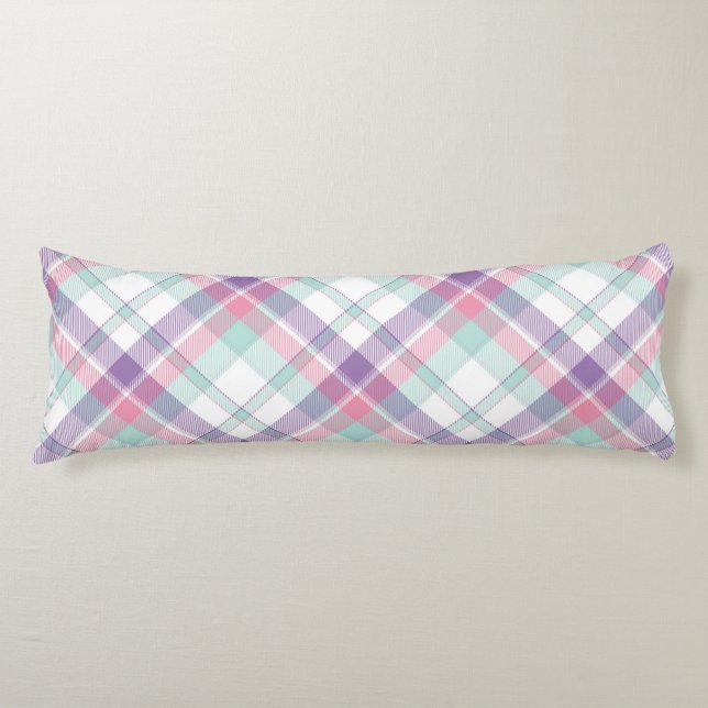 Plaid Body Pillow (Front)