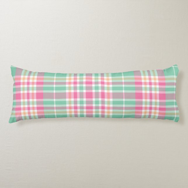 Plaid Body Pillow (Front)