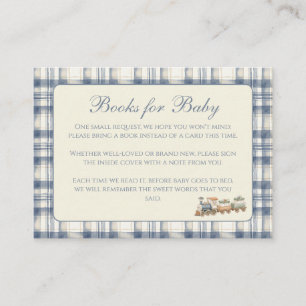 Plaid Books for Baby Enclosure Card