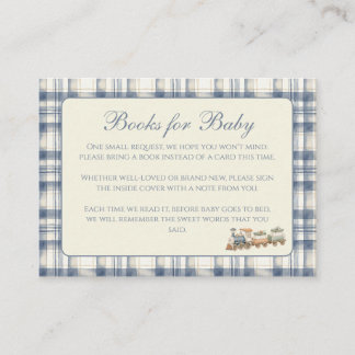 Plaid Books for Baby Enclosure Card