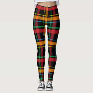 Plaid Bright Coloured Leggings