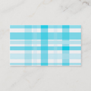 plaid business card template blue and white custom