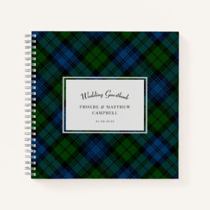 Plaid Campbell Military Tartan Mariage livre d'or