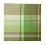 Plaid Ceramic Tile<br><div class="desc">Plaid Ceramic Tile. Add a wood frame!</div>