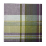 Plaid Ceramic Tile<br><div class="desc">Plaid Ceramic Tile. Add a wood frame!</div>