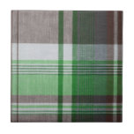 Plaid Ceramic Tile<br><div class="desc">Plaid Ceramic Tile. Add a wood frame!</div>