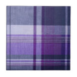 Plaid Ceramic Tile<br><div class="desc">Plaid Ceramic Tile. Add a wood frame!</div>