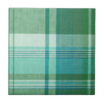 Plaid Ceramic Tile<br><div class="desc">Plaid Ceramic Tile. Add a wood frame!</div>