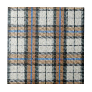 Plaid Checked Fabric Ceramic Tile Modern Design