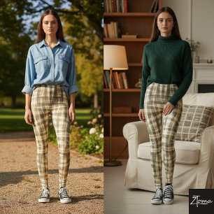 plaid chic leggings