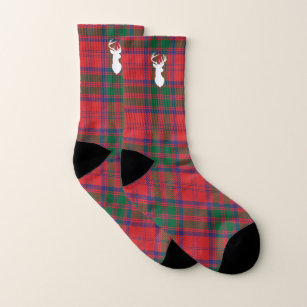 Plaid Christmas Holidays Clan Grant Tartan Socks