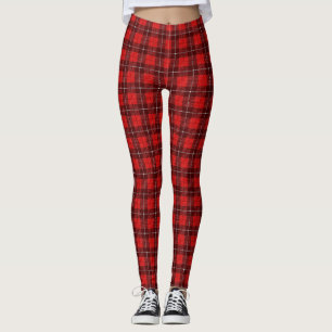 Plaid Christmas Leggings