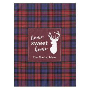 Plaid Christmas MacLachlan Personalized Tartan Tablecloth