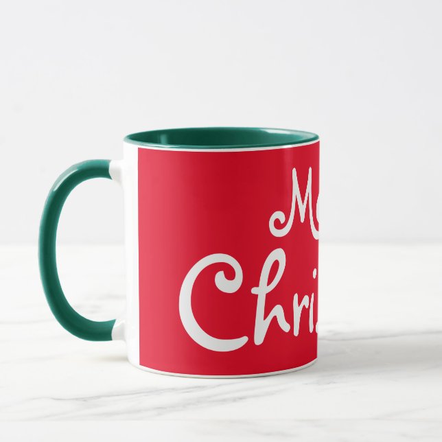 Plaid Christmas Mug (Left)