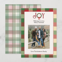 Plaid Christmas Photo