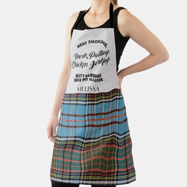 Plaid Clan Anderson Chef Tartan Apron (Insitu)