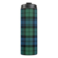 Plaid Clan Campbell Green Blue Check Tartan