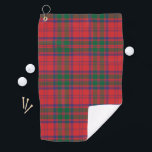 Plaid Clan Grant Red Blue Green Check Tartan Golf Towel<br><div class="desc">Hit the green in style with this plaid Clan Grant tartan green red and blue check golf towel. Makes a great gift or just treat yourself. Match it with your favourite or new golfing accessory. Combine your new towel with our matching putter cover to form the ultimate golfing accessory starter...</div>