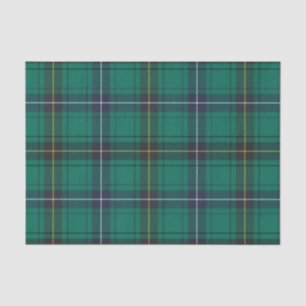 Plaid Clan Henderson Green Check Tartan Tissue Paper