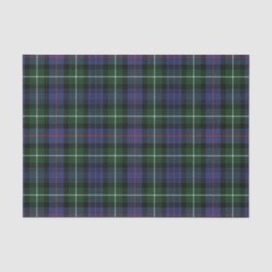 Plaid Clan MacKenzie Green Purple Check Tartan Tissue Paper