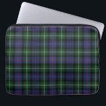 Plaid Clan MacKenzie Purple Green Gray Tartan Laptop Sleeve<br><div class="desc">Classic Clan MacKenzie tartan green, purple, and dark grey check design laptop sleeve for anyone who loves classic and elegant cover for their treasured accessories. Perfect gift for family, dad, husband or other special gift giving occasions to give their laptop somewhere comfy to lay down. These laptop sleeves are available...</div>