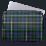 Plaid Clan MacKenzie Purple Green Gray Tartan Laptop Sleeve<br><div class="desc">Classic Clan MacKenzie tartan green, purple, and dark grey check design laptop sleeve for anyone who loves classic and elegant cover for their treasured accessories. Perfect gift for family, dad, husband or other special gift giving occasions to give their laptop somewhere comfy to lay down. These laptop sleeves are available...</div>