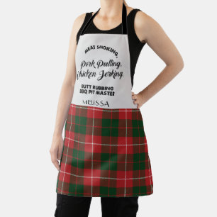 Plaid Clan MacKinnon Check Tartan Kitchen Apron