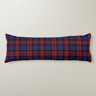 Plaid Clan MacLachlan Purple Red Check Tartan Body Pillow