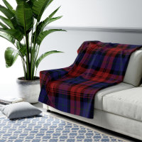 Plaid Clan MacLachlan Tartan Red Purple Check