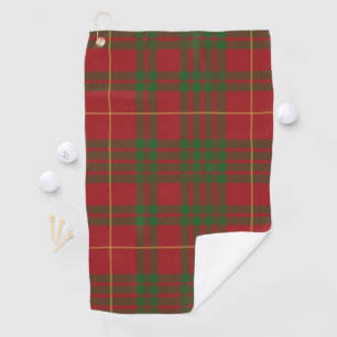 Plaid Clan MacTavish Red Green Check Tartan Golf Towel