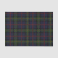 Plaid Clan Malcolm Green Purple Black Check Tartan