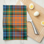 Plaid Clan Murray Orange Blue Green Check Tartan Kitchen Towel<br><div class="desc">Wow your guests with your taste in accessories and style with this plaid Clan Murray tartan green blue and orange check kitchen towel. It makes a great gift for anyone who loves check and patterned towels or just treat yourself to a cool and elegant home accessory. Match it with your...</div>