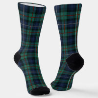 Plaid Clan Robertson Green Purple Check Tartan