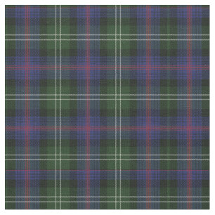 Plaid Clan Sutherland Tartan Green Purple Check Fabric