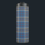 Plaid Clan Thompson Tartan Blue Grey Check Coffee Thermal Tumbler<br><div class="desc">Featuring the popular traditional clan Thompson Scottish plaid pattern. This classic elegant plaid pattern makes this thermal tumbler an appreciated gift to every true coffee or tea lover on any special occasion or treat yourself</div>