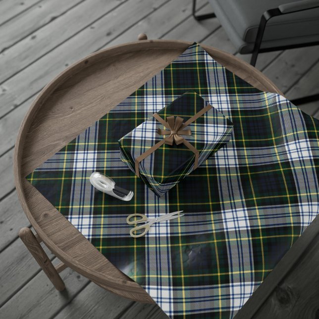 Plaid Classic Clan Gordon Rustic Tartan Wrapping Paper (Rustic Plaid Clan Gordon Tartan Wrapping Paper)
