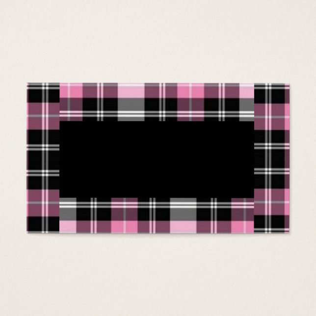 Plaid classique rose et noir (Devant)
