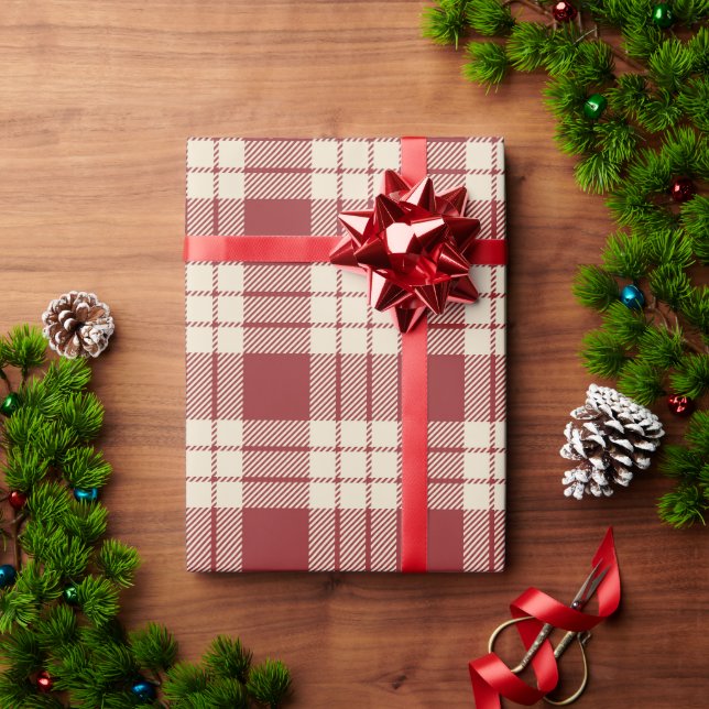 Plaid Country Farmhouse  Wrapping Paper (Holiday Gift)