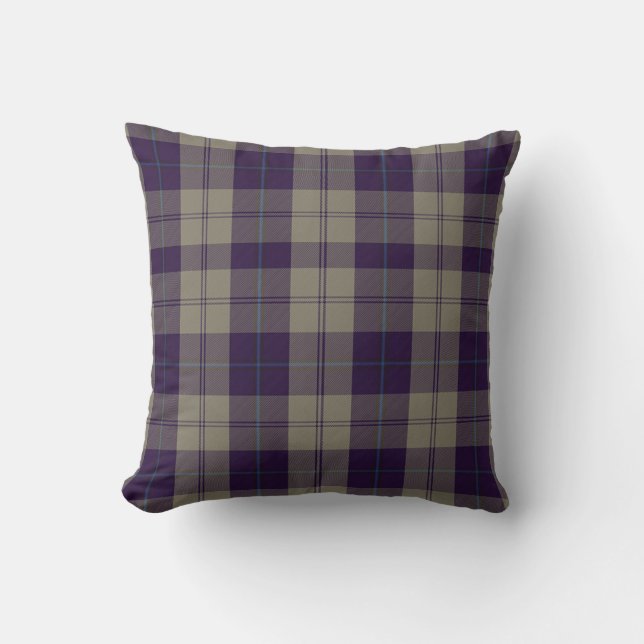Plaid Coussin Cunningham Danseuses Bleues Tartan (Recto)