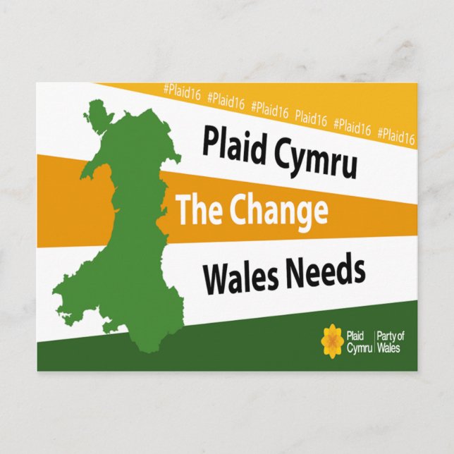 Plaid Cymru The Change Wales Needs Postcard (Front)