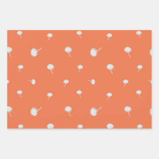 Plaid, Dandelions & Feathers Gift Wrap Set