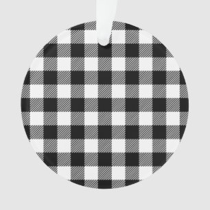 Plaid de Buffalo - noir et blanc