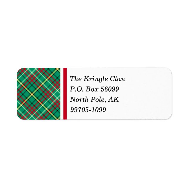 Plaid de Noël Vintage Vert (Devant)