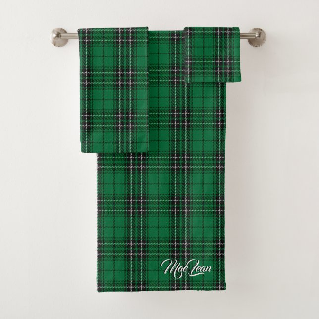Plaid de tartan écossais de chasse de MacLean de (En situation)