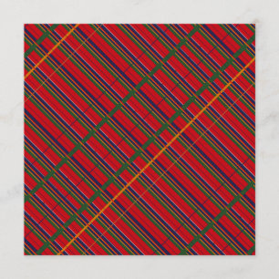 Plaid de tartan traditionnel toute invitation