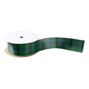 Plaid Elegant Clan Davidson Rustic Tartan Satin Ribbon